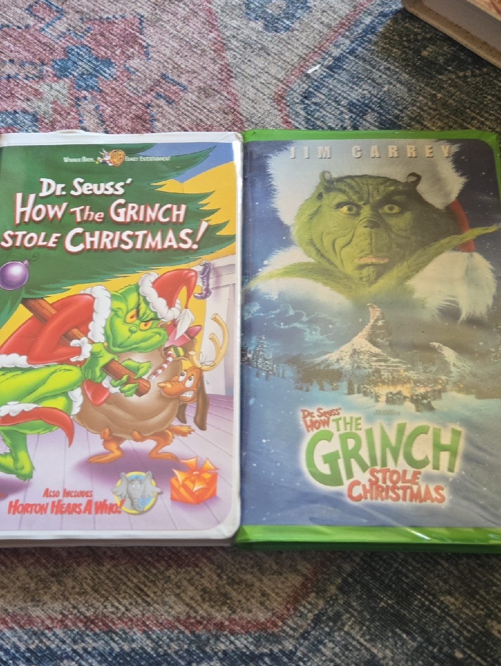 Dr. Seuss' How The Grinch Stole Christmas! VHS  Lot - Green